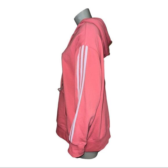 Adidas Loungewear Pink Adicolor 3D Trefoil Oversized Women's Hoodie Medium NWT - Picture 5 of 8